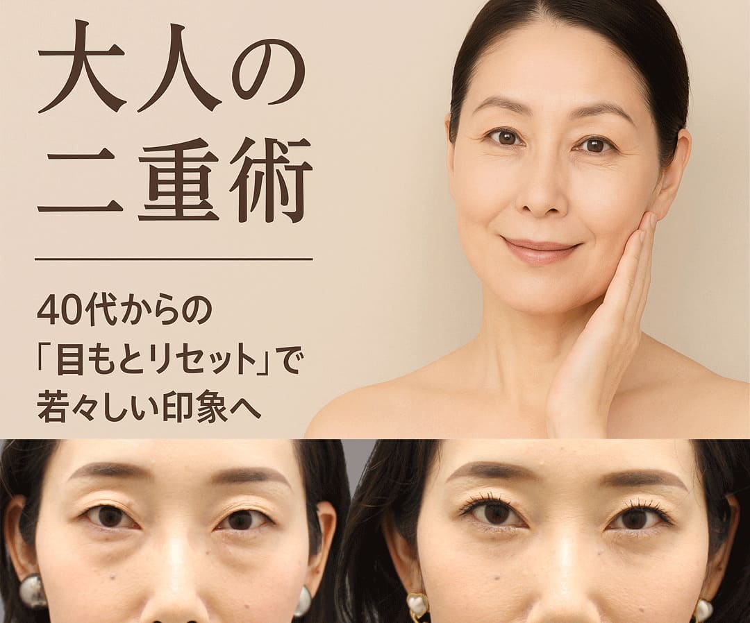 40代から始める大人の二重まぶた治療